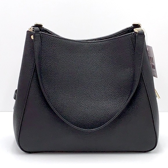 Kate Spade Leila Tweed Medium Triple Compartment Shoulder Bag Tote - Picture 3 of 16